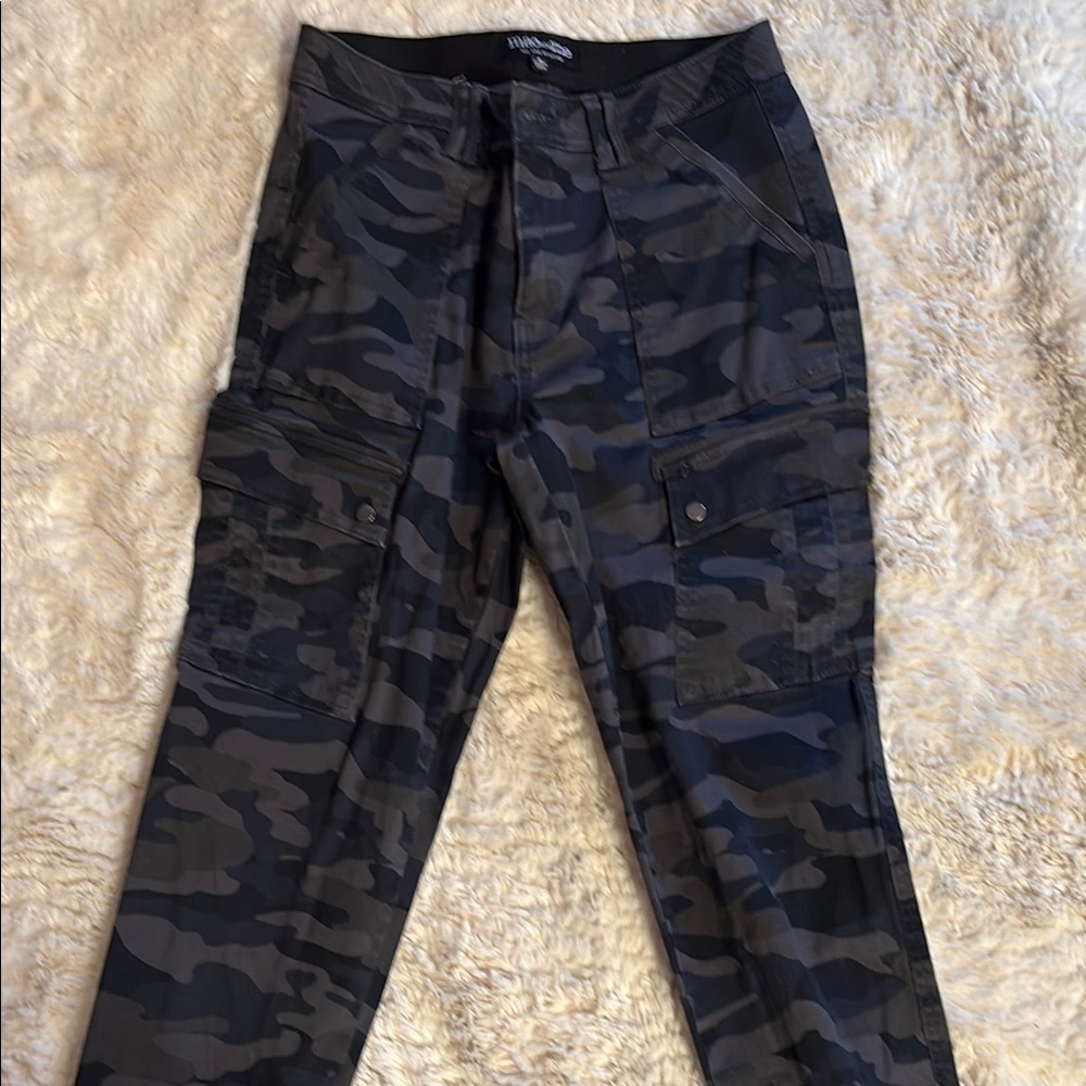 Black Camouflage Jogger Pants